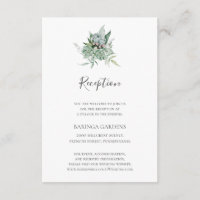 Succulent Greenery | Placa de Recepção de casament