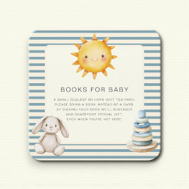 Cartão De Informações Sunny Bunny Books For Baby Baby Shower Enclosure 
