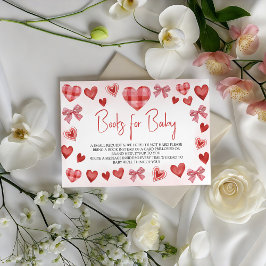 Cartão De Informações Sweetheart Books for Baby Baby Shower Card