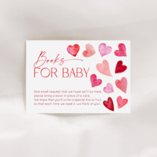 Cartão De Informações Sweetheart Valentine Hearts Books for Baby