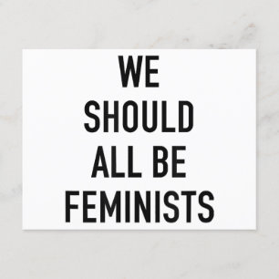 Cartão De Informações T-Shirt Feminista - Todos Deveríamos Ser Feminista