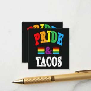 Cartão De Informações Tacos Orgulho Lgbt Lgbtq Gay