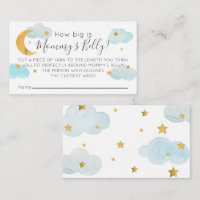 Tarjeta De Recepción Moon & Stars Blue Quão grande