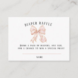 Cartão De Informações Tarjeta De Recepción Pink Bow Baby Shower Books fo