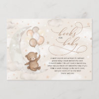 Teddy Bear Moon Stars Balões Livros para Bebê