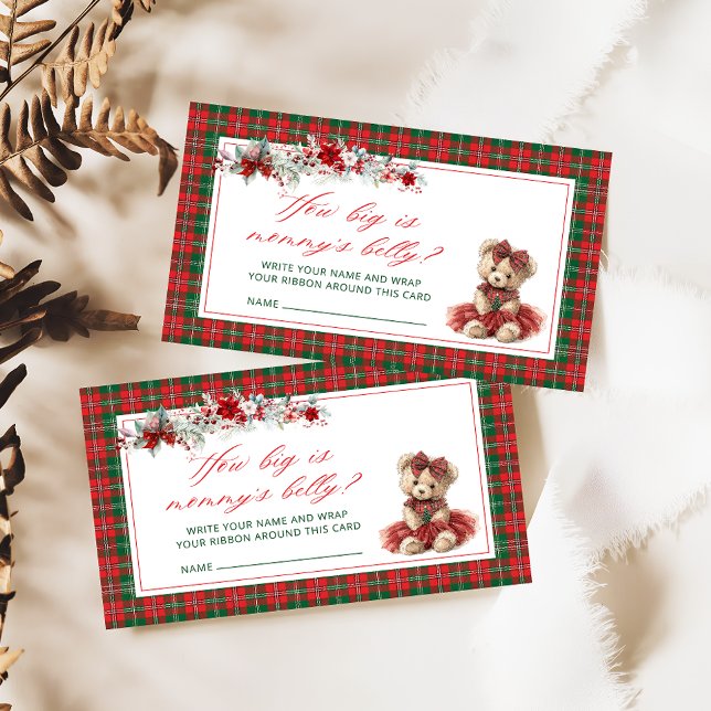 Cartão De Informações Teddy Bear Quão Grande É A Mamãe (Criador carregado)