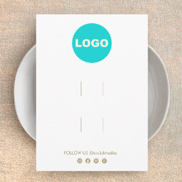 Cartão De Informações Tela de acessórios para clipe de cabelo grande de