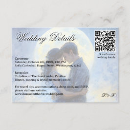 Cartão De Informações Tema Celestial Love Night Sky