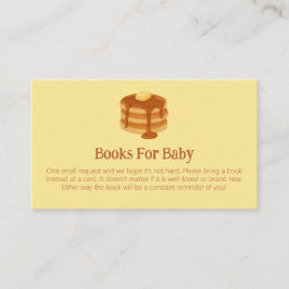 Cartão De Informações Tema de Café da Manhã para Chás de Bebê Livro Soli