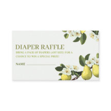 Tema de fruta de pera Fralda Raffle