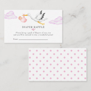 Cartão De Informações Tempestade Fralda Raffle