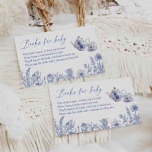 Cartão De Informações Tempo Para Livros De Chá de fraldas De Tea Toile P