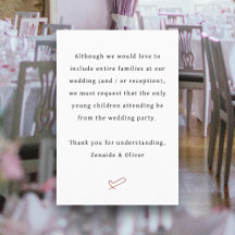 Texto de Casamento ou Recepção sem Crianças