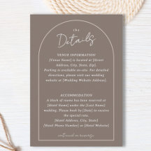 Texto de Detalhes Personalizados de Casamento de F