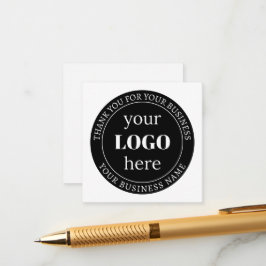 Cartão De Informações Texto Editável & Seu Logotipo ou outro Design 