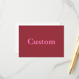 Cartão De Informações Texto Personalizado Simples