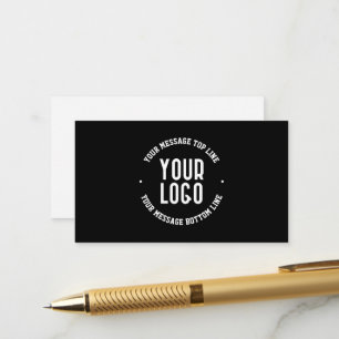 Cartão De Informações Texto Personalizável & Seu Logotipo ou Imagem Carr