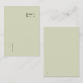 Cartão De Informações The Bell Jar- Botanists Pause- Minimal 