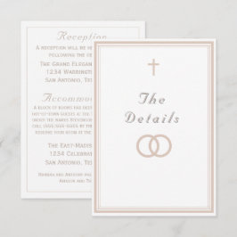 Cartão De Informações The Refined Catholic Wedding
