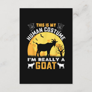 Cartão De Informações This Is My Human Costume Goat Gift