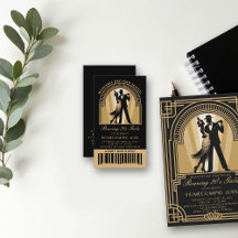 Tíquete de entrada inicial do Baile de formatura A