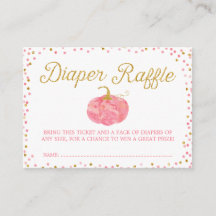 Tíquete de Fralda da Abóbora da Aquarela