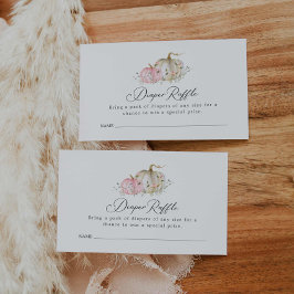 Cartão De Informações Tíquete de Fralda de Bombaim de Raffle