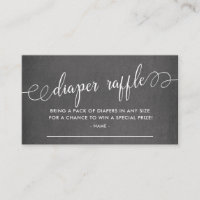 Tíquete de Fralda de quadro chanfrado Raffle