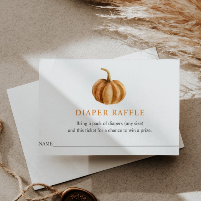 Cartão De Informações Tíquete de Raffle fralda para Chá de fraldas (Criador carregado)