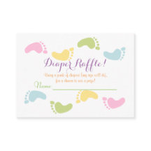 Tíquetes de Chá de fraldas de Pegadas Bebê Fralda