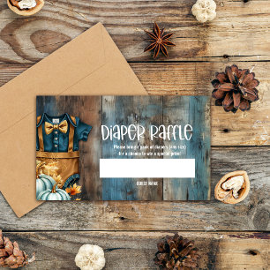 Cartão De Informações Tíquetes de Fralda de abóbora