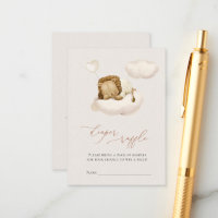 Tíquetes de Fralda de Balão de Nuvem de Leão