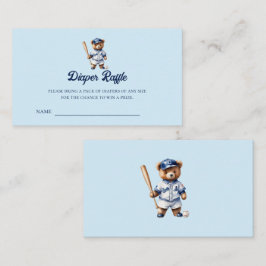 Cartão De Informações Tíquetes de Fralda de Chá de fraldas de Baseball R