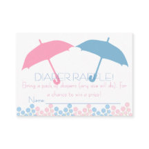 Tíquetes de Fralda de Guarda-chuvas do Chá de fral