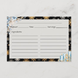 Cartão De Informações Toast at Midnight Recipiente Card