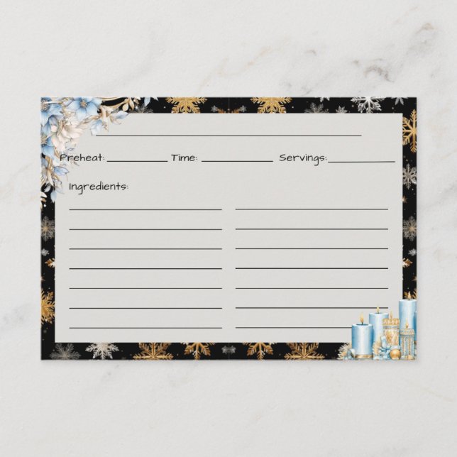 Cartão De Informações Toast at Midnight Recipiente Card (Frente)