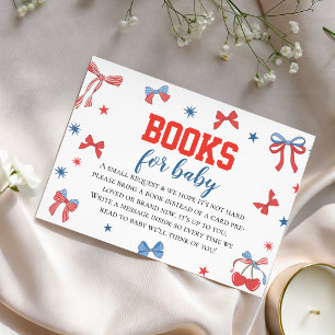 Cartão De Informações Todos os Livros de Chá de Bebê Americano para Cart