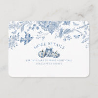 Toile Azul Pumpkin Vintage Detalhes Florais Inseri