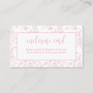 Cartão De Informações Toile De Joy Chinoiserie Rosa