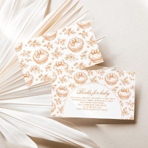 Cartão De Informações Toile Litte Cutie Pie Books para aranha bebê