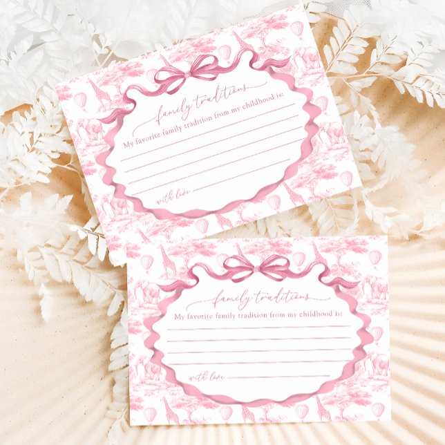 Cartão De Informações Tradições Familiares Sapari Rosa-Rosa (Criador carregado)