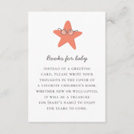 Cartão De Informações Traga um livro para bebê. Náutico