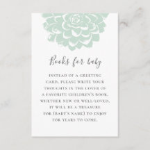 Traga um livro para o bebê. Solicitação de suculen