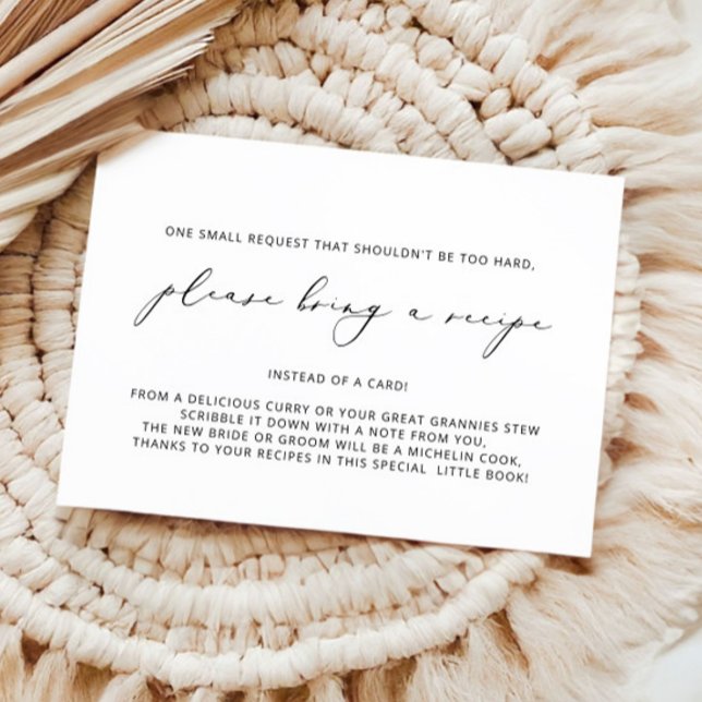 Cartão De Informações Traga uma placa de gabinete do Chá de panela de re (Criador carregado)