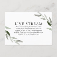 Transmissão Ao Vivo De Casamento Com Folhas Verdes
