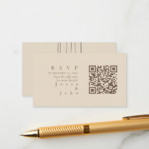 Travessas de código QR de Tons Mudados Minimalista
