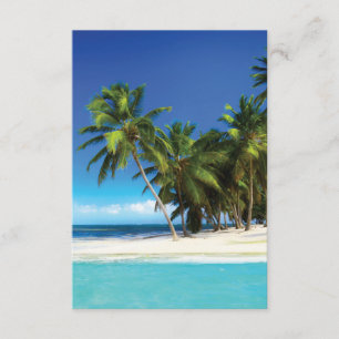 Cartão De Informações Travesseira de lançamento de praia exótica