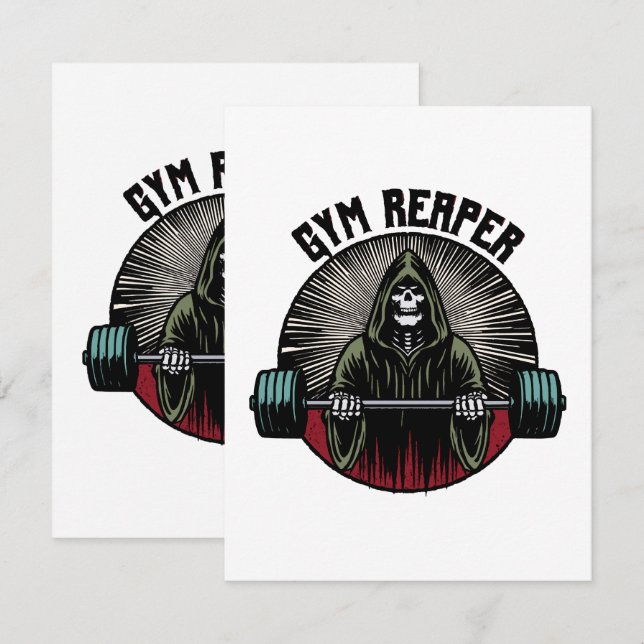 Cartão De Informações Treino do Ceifador de Ginásio (Frente/Verso)