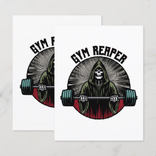 Cartão De Informações Treino do Ceifador de Ginásio