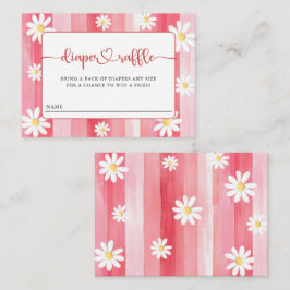 Cartão De Informações Trendy Meadow Strawberry Fralda Raffle